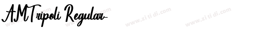 AMTripoli Regular字体转换